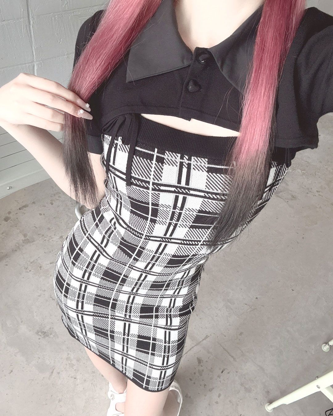 checkアンサンブルワンピース ブラック | ファッション通販＆メディア